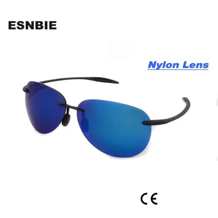 ESNBIE – lunettes de soleil réfléchissantes en Nylon pour homme et femme