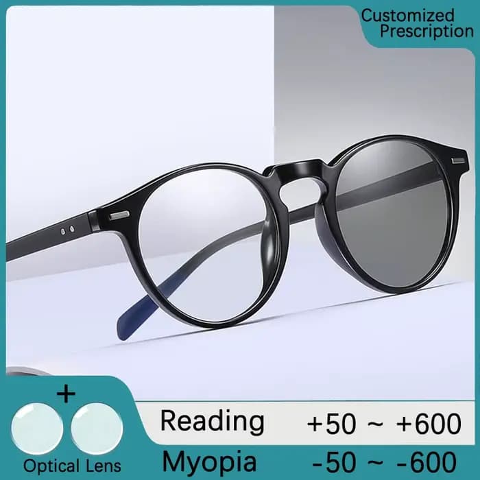 Lunettes de vue photochromiques pour hommes anti-lumière bleue