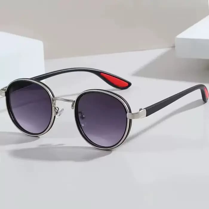 Lunettes de soleil de luxe en métal pour hommes