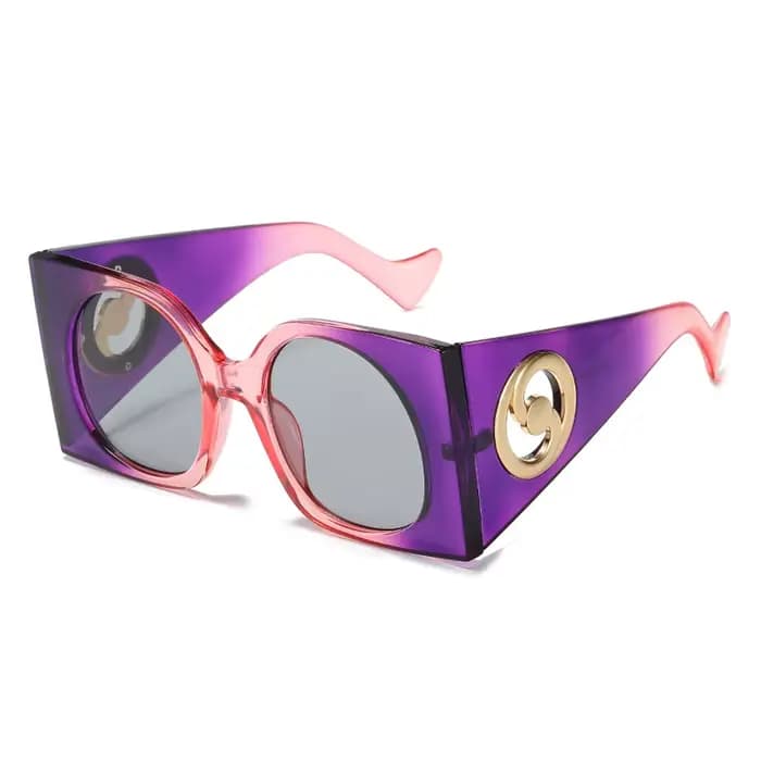 Lunettes de soleil carrées colorées pour femmes et hommes