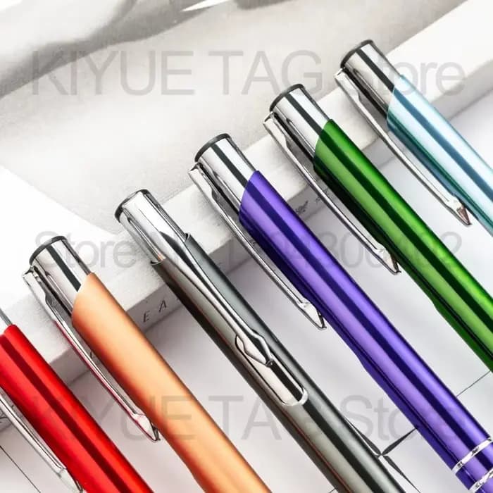 En gros 100 50 20 pièces graveur Laser personnalisé Logo stylo à bille créatif école d'affaires anniversaire mariage petit cadeau
