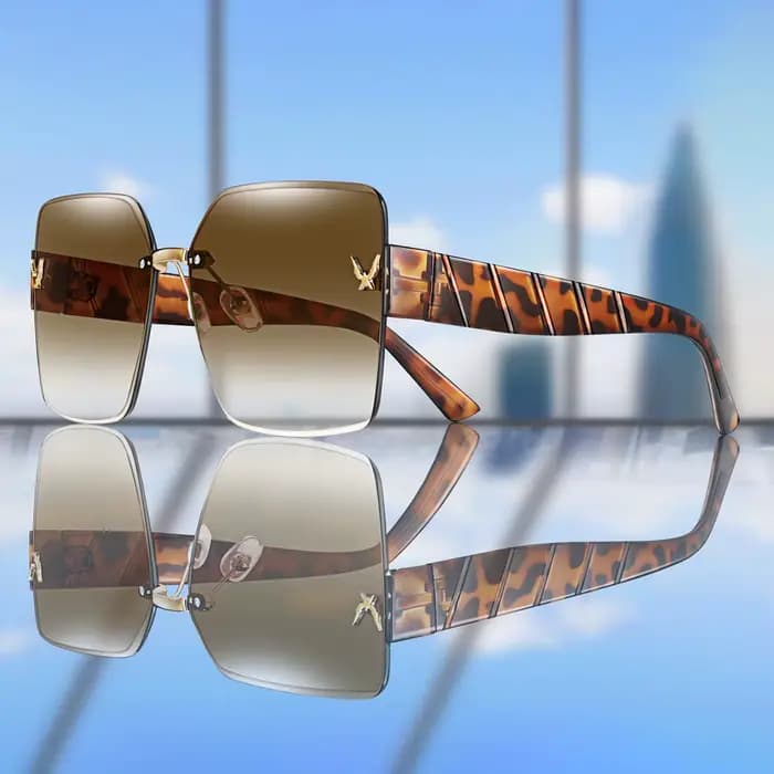 Lunettes de soleil de pêche tendance sans monture pour hommes et femmes