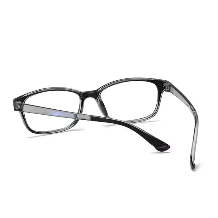 Mode plastique noir gris cadre carré myope lunettes soleil photochromique