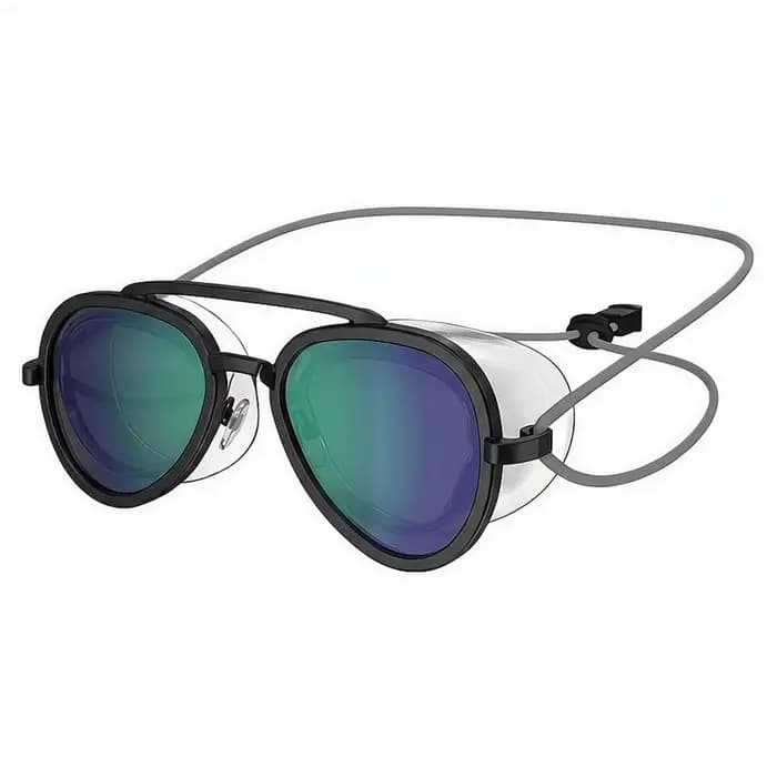 Lunettes de natation anti-buée à vision panoramique, protection UV, lentille panoramique, étanchéité en silicone, sangle élastique réglable, lunettes de natation