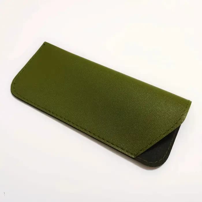 1pc sac à lunettes souple mode PU cuir