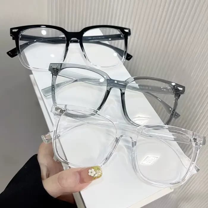 Nouvelles Lunettes d'Ordinateur Transparentes 2026 pour Femmes et Hommes – Monture Carrée Anti-Lumière Bleue