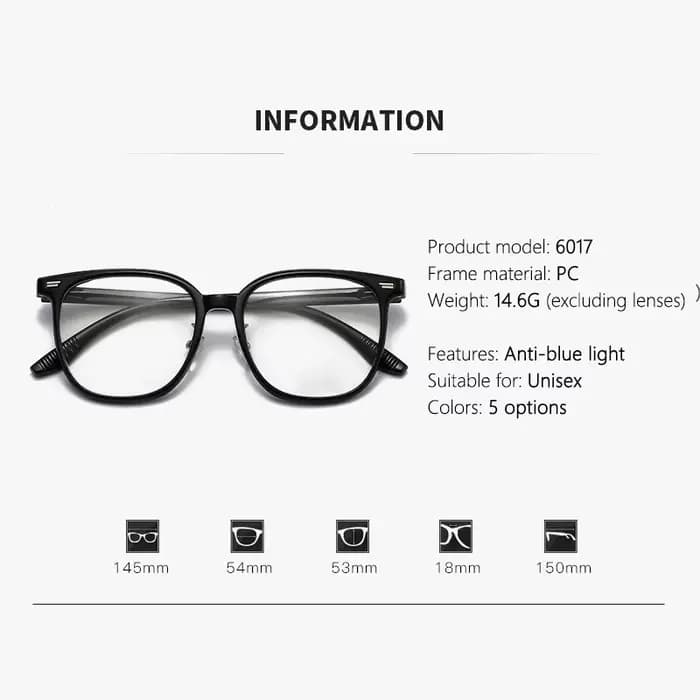 Lunettes de présentation du visage à grande monture
