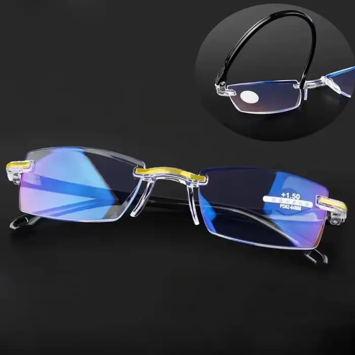 Dioptrie + 1.0 + 1.5 + 2.0 + 2.5 + 3.5 + 4.0 sans cadre Anti-lumière bleue lunettes de lecture femmes hommes dames