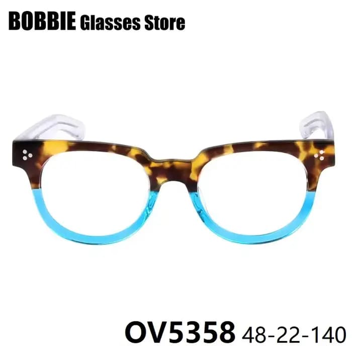 Lunettes rondes en acétate pour hommes et femmes