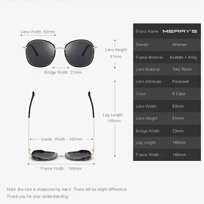 MERRYS – lunettes de soleil polarisées pour femmes