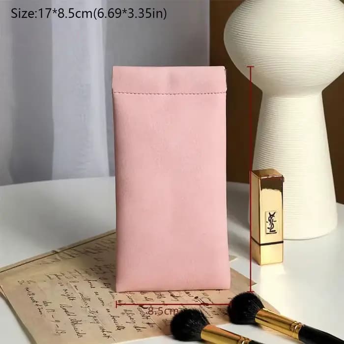Sacs de rangement pour lunettes de soleil en cuir souple