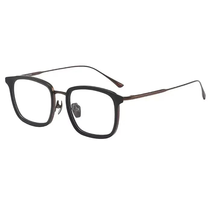 Monture de lunettes carrée en titane pur