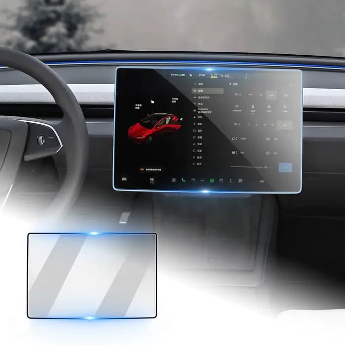 Verre trempé pour Tesla modèle 3 Highland 2024 modèle Y 2025, Film de protection d'écran de jonction, contrôle central de voiture, tactile arrière