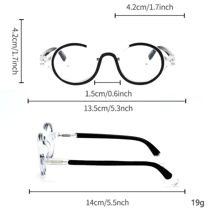 Lunettes unies à la mode pour hommes, 1 pièce, nouveau cadre rond rétro, décontracté, confortable, polyvalent, adapté à un usage quotidien, Internet Br