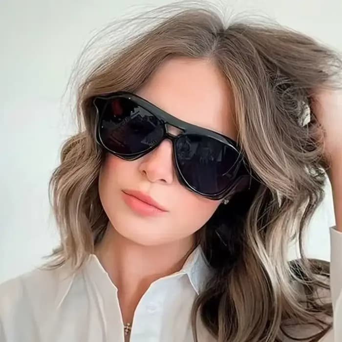 Lunettes de soleil aviateur à Double faisceau pour hommes et femmes
