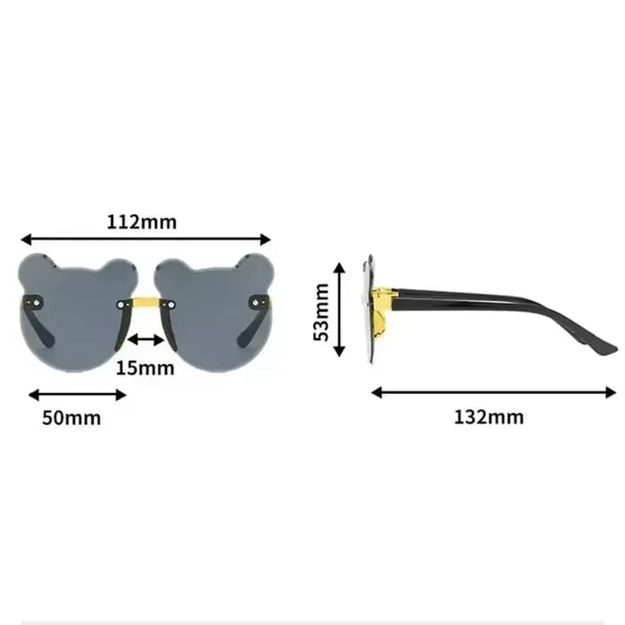 1Pc voyage en plein air ski lunettes de soleil dessin animé ours