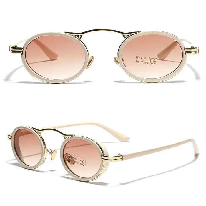 Lunettes de soleil ovales vintage pour femmes