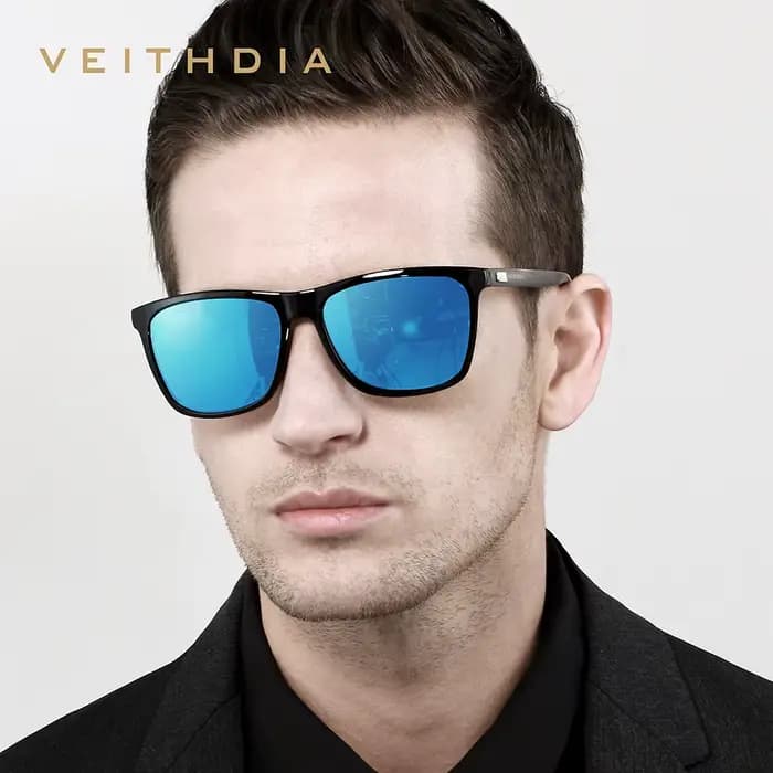 VEITHDIA marque lunettes de soleil unisexe rétro aluminium + TR90