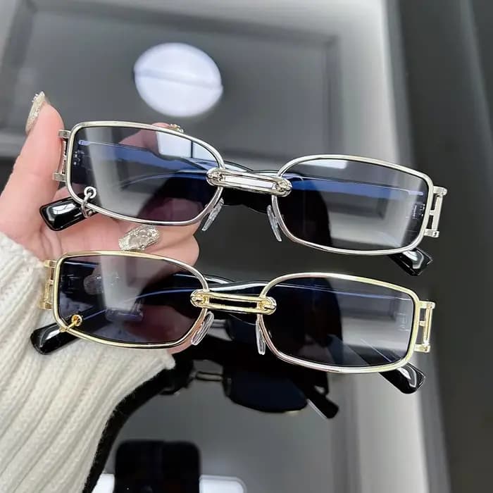 Lunettes de soleil carrées de luxe pour femmes