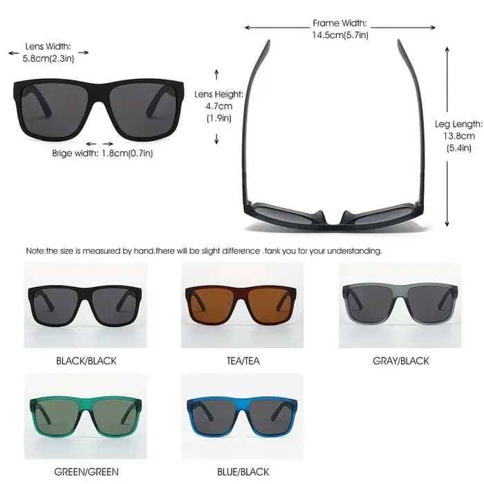 1/2 pièces lunettes de soleil polarisées marque concepteur Vintage