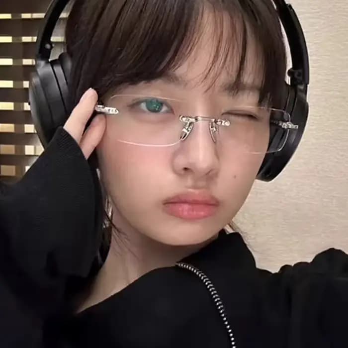 Nouvelles lunettes Harajuku sans monture pour femmes