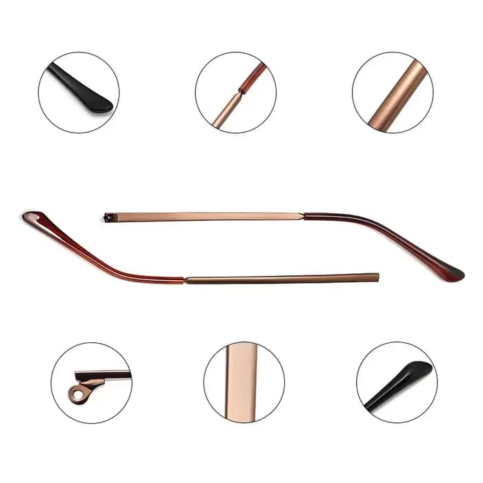 Remplacement de jambe de lunettes, bras de temple en métal pour réparation de lunettes