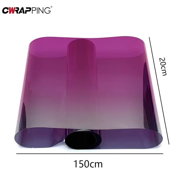 Film solaire pour pare-brise de voiture 20cmx150cm, film teinté pour vitres, vinyle auto-adhésif pour tuning automobile, autocollants pour vitres, film pour enveloppement de voiture