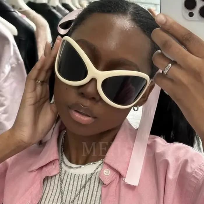 Lunettes de soleil ovales surdimensionnées pour hommes et femmes