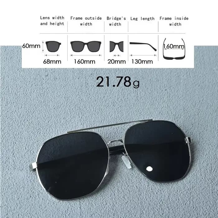 Janvancy-Lunettes de soleil polarisées pour homme
