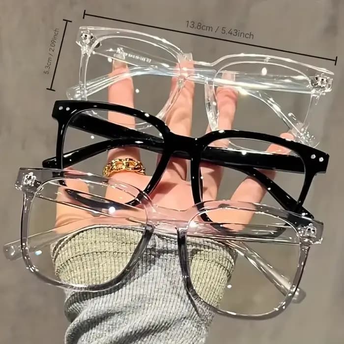 Lunettes bloquant la lumière bleue à monture carrée unisexe