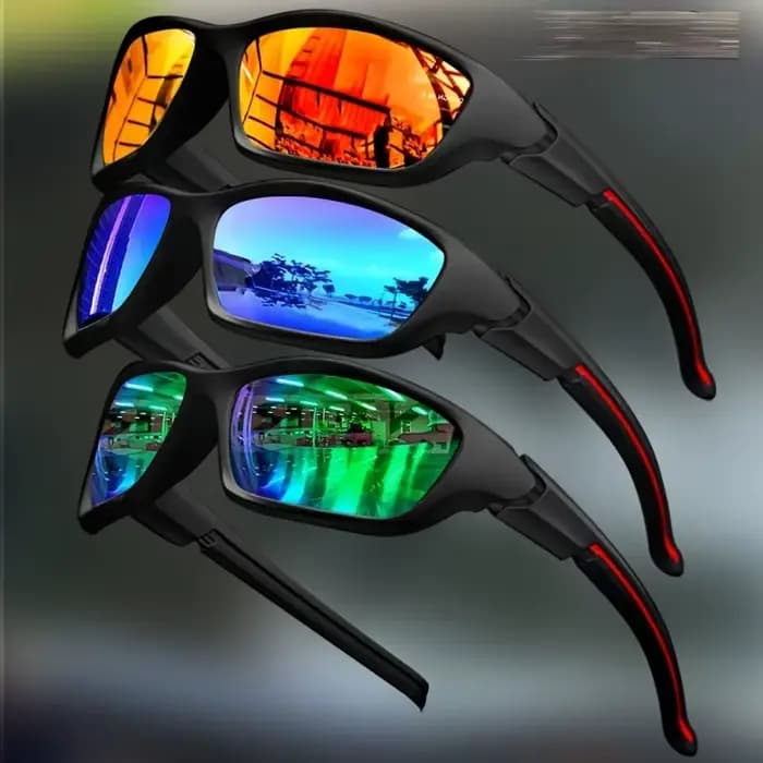 2/3 pièces nouvelles lunettes de soleil polarisées pour hommes en plein air mode sport pêche cyclisme Protection des