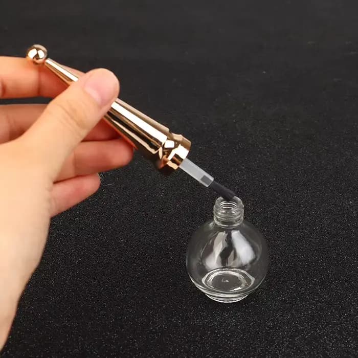 Flacon de vernis à ongles de 15 ml, flacon vide pour gel à ongles avec pinceau, flacon vide en verre, conteneur vide pour gel à ongles