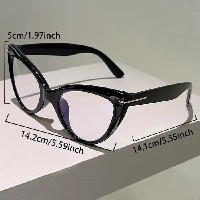 KAMMPT lunettes de lecture œil de chat surdimensionnées mode bloquant la lumière bleue montures optiques Design élégant