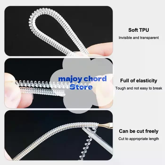10 pièces Transparent facile fixe anti-dérapant tomber pour lunettes élastique Durable doux TPU prévenir les Allergies