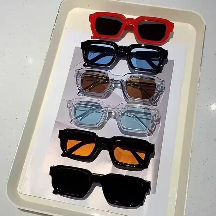 Lunettes de soleil tendance à monture fine