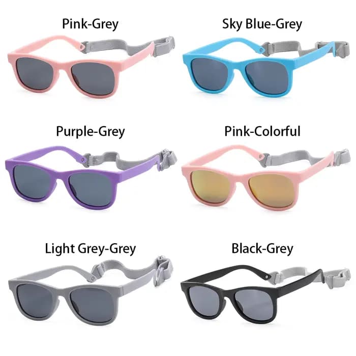 Lunettes polarisées avec sangle réglable pour bébé