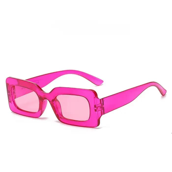 Lunettes de soleil femme 2025 mode Vintage Rectangle cadre violet rose carré