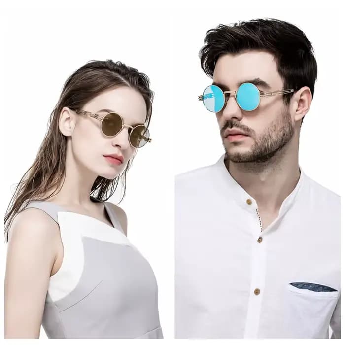 Lunettes de soleil Steampunk gothiques polarisées pour hommes et femmes