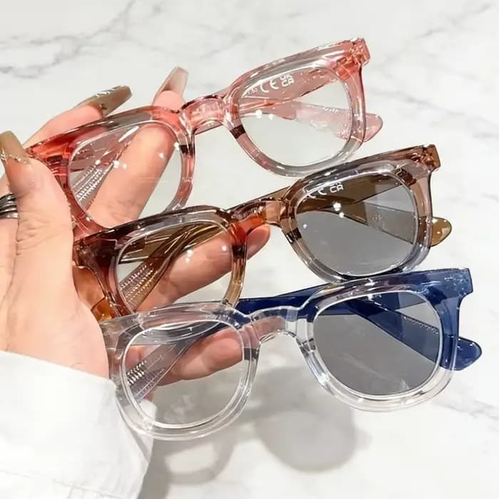 Nouvelle Tendance Lunettes Photochromiques Surdimensionnées Hommes Femmes Verres HD