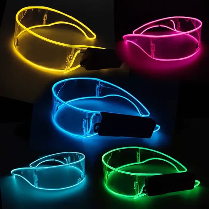 Lunettes Led lumineuses sans fil