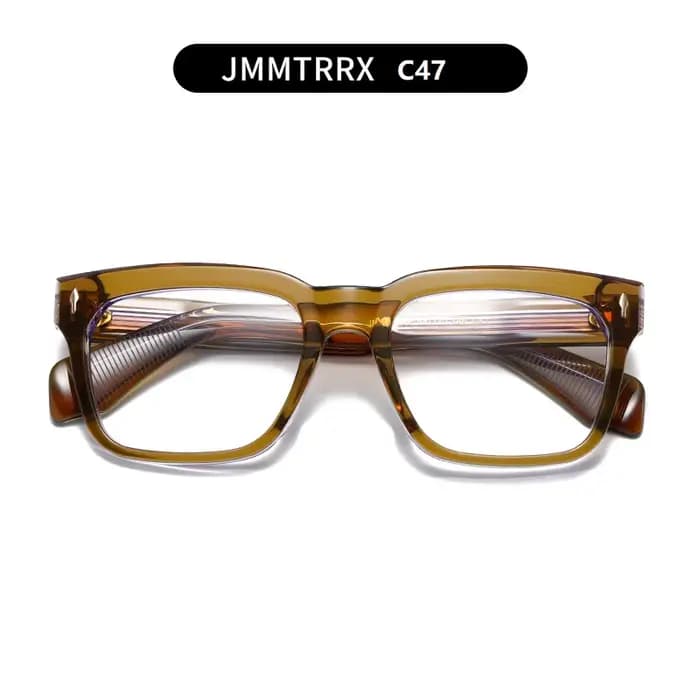 Mode carré acétate lunettes cadre hommes femmes Vintage marque Design