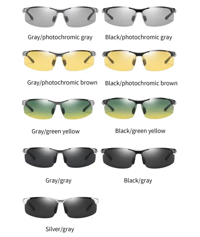 Vsteroids-Lunettes de soleil polarisées sans monture pour hommes