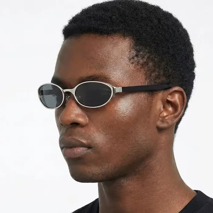 Lunettes de soleil ovales vintage pour femmes et hommes