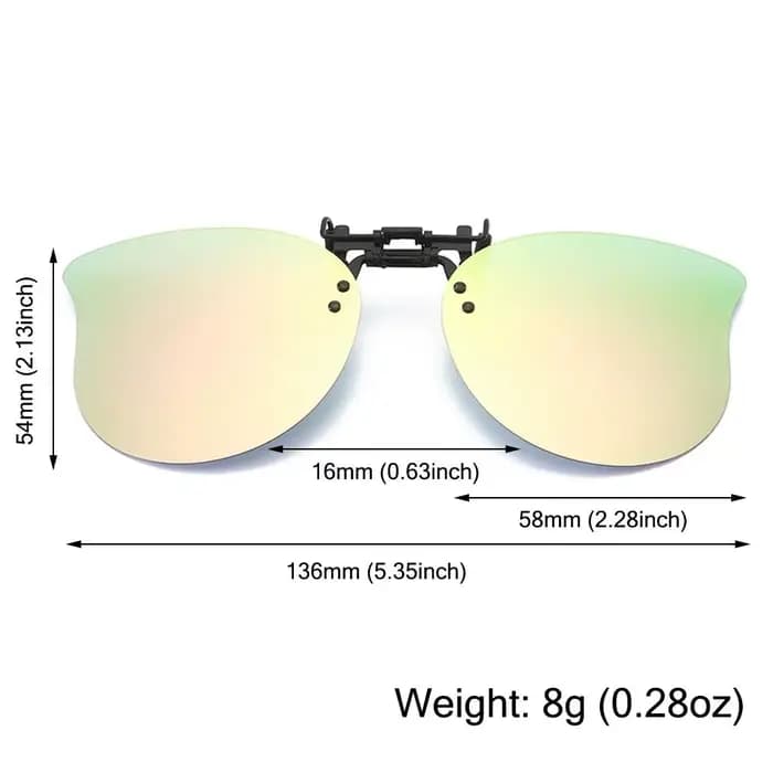 Lunettes de soleil à clipser sur lunettes de vue