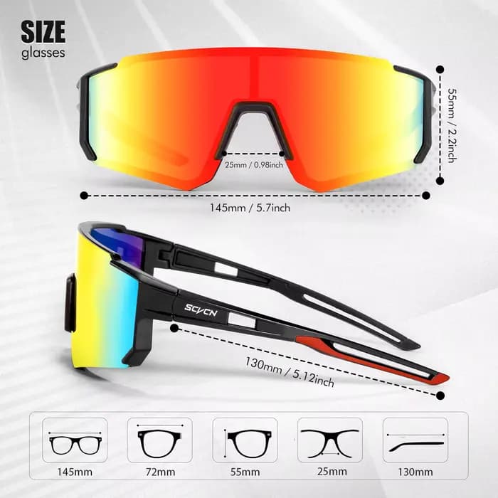 SCVCN vtt vélo vélo Camping Golf UV400 lunettes femmes Baseball mode rue lunettes de soleil pour hommes Sport Y2K cyclisme lunettes