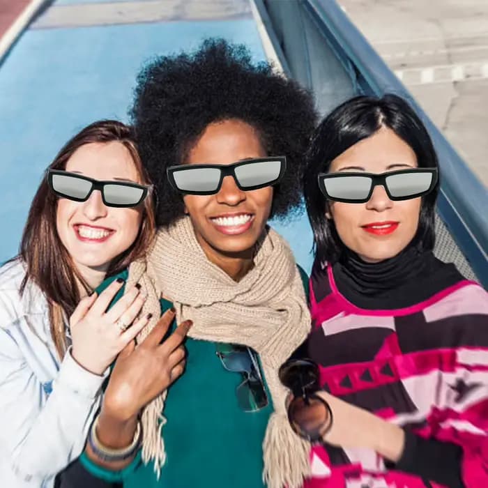1/2/5 pièces lunettes d'éclipse solaire