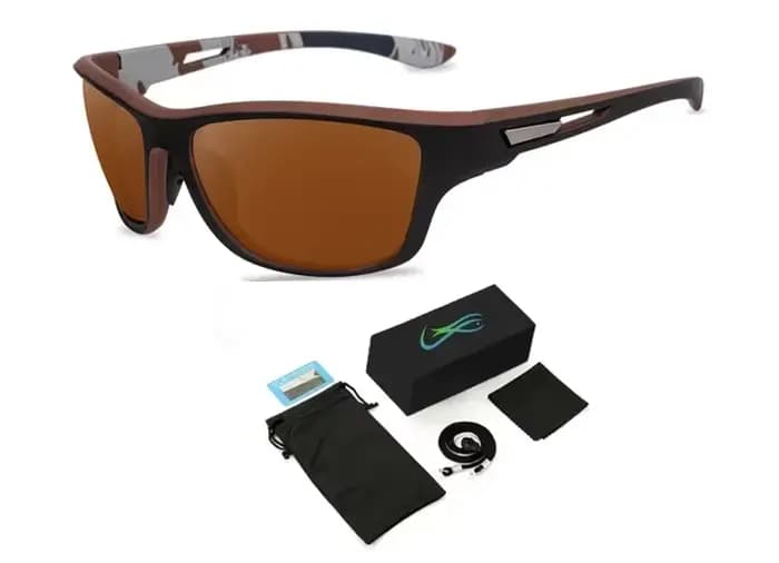 Lunettes de soleil de pêche polarisées de luxe