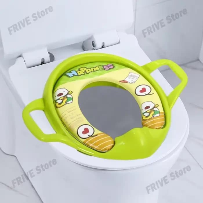 Siège de toilette souple pour enfants, chaise de toilette portable pour bébé, urinoir d'entraînement pour enfants, coussin en polymères, dessin animé