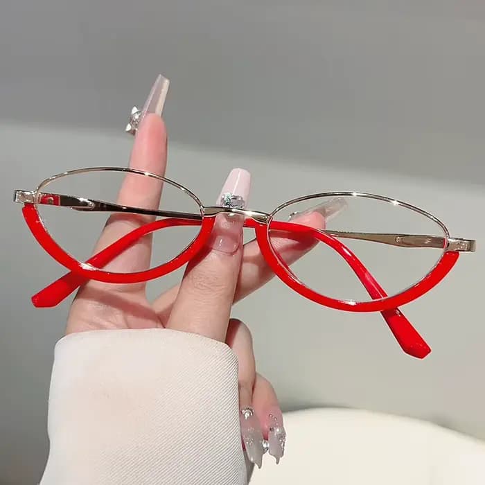 KAMMPT lunettes ovales femmes Chic 2025 nouveau blocage de la lumière bleue montures optiques à la mode Vintage marque