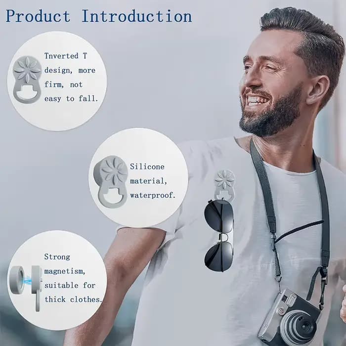 Support magnétique en silicone pour lunettes